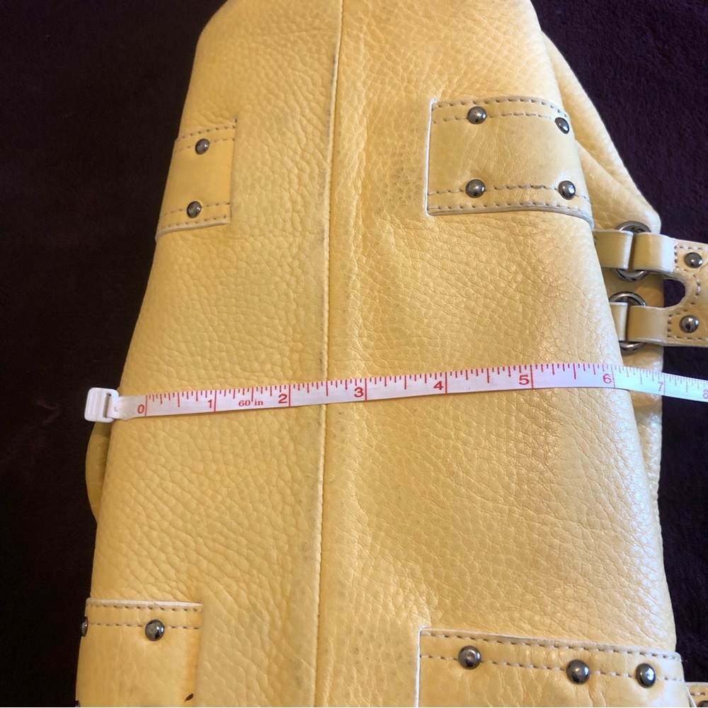 Cole Haan Leather Hand Held Bag, Yellow - Picture 13 of 16